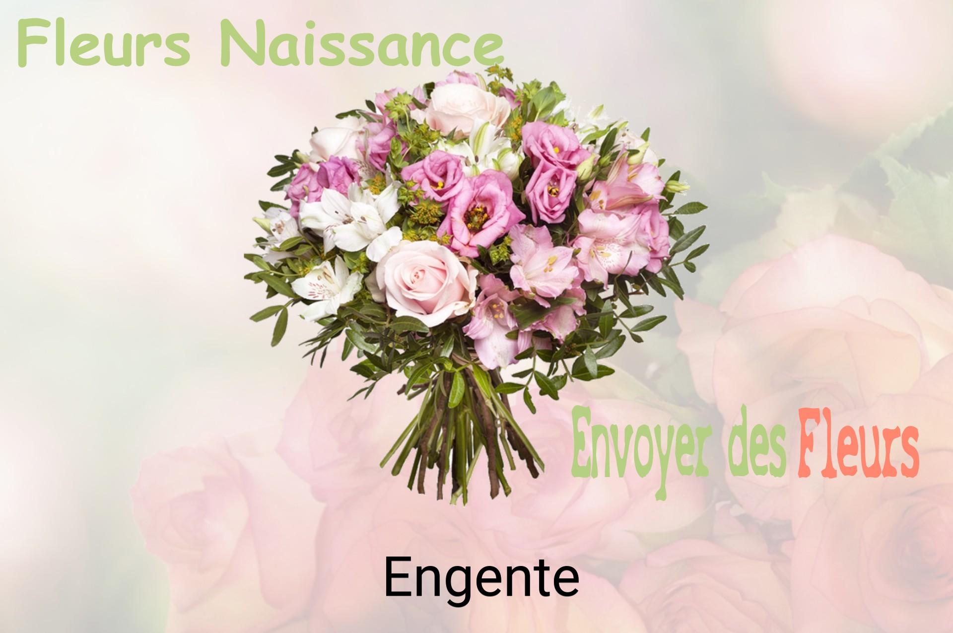 Bouquet de fleurs de naissance livré à Engente